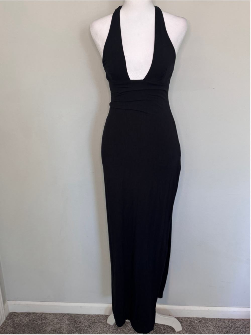 Women's Oh Polly Black Maxi Dress Size 4